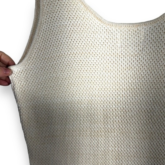 Future Collective x Alani Noelle Crochet Fringe Column Dress, Cream, Size 1X - Picture 11 of 14